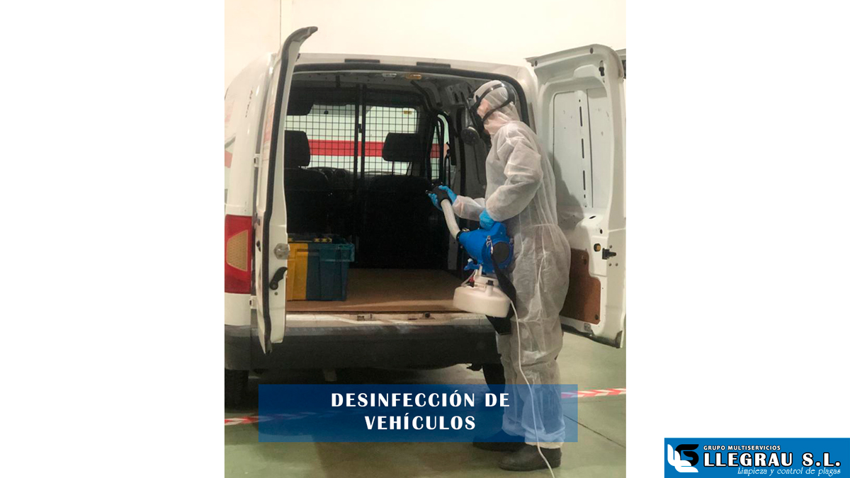 Desinfección de vehículos